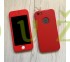 360° kryt silikónový iPhone 5/5S/SE - červený